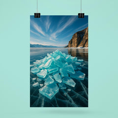 Lake Baikal Ice Stacks Russia poster 6