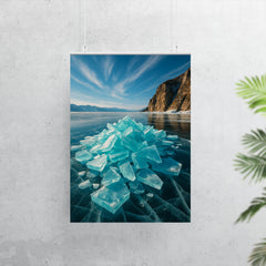 Lake Baikal Ice Stacks Russia poster 7