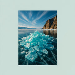Lake Baikal Ice Stacks Russia poster 8