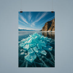 Lake Baikal Ice Stacks Russia poster 9