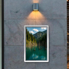 Lake Kaindy Sunken Forest Kazakhstan poster 2