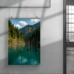 Lake Kaindy Sunken Forest Kazakhstan poster 4