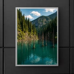 Lake Kaindy Sunken Forest Kazakhstan poster 5