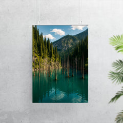 Lake Kaindy Sunken Forest Kazakhstan poster 7