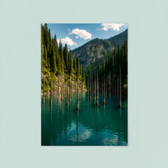 Lake Kaindy Sunken Forest Kazakhstan poster 8
