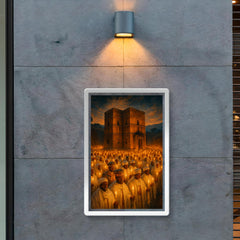 Lalibela rock hewn church procession with candles poster 2