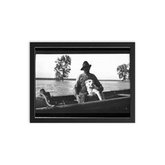 Lambert and His Dog Dance, Circa 1910, Mississippi framed print on a plain backdrop in size 12"x16".