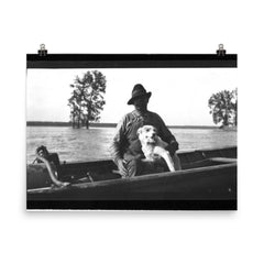 Lambert and His Dog Dance, Circa 1910, Mississippi poster on a plain backdrop in size 8"x10".