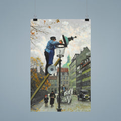 Lamplighter by Paul Gustav Fischer poster 9