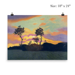 Landscape at Sunset by Felix Vallotton, 1919 poster 5