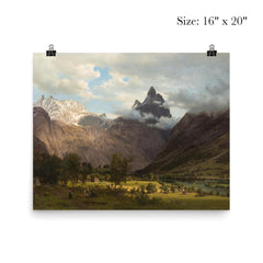 Landscape from Romsdalen by Johan Fredrik Eckersberg, 1858 poster 2