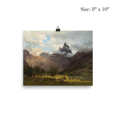 Landscape from Romsdalen by Johan Fredrik Eckersberg, 1858 poster 4