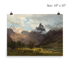 Landscape from Romsdalen by Johan Fredrik Eckersberg, 1858 poster 5