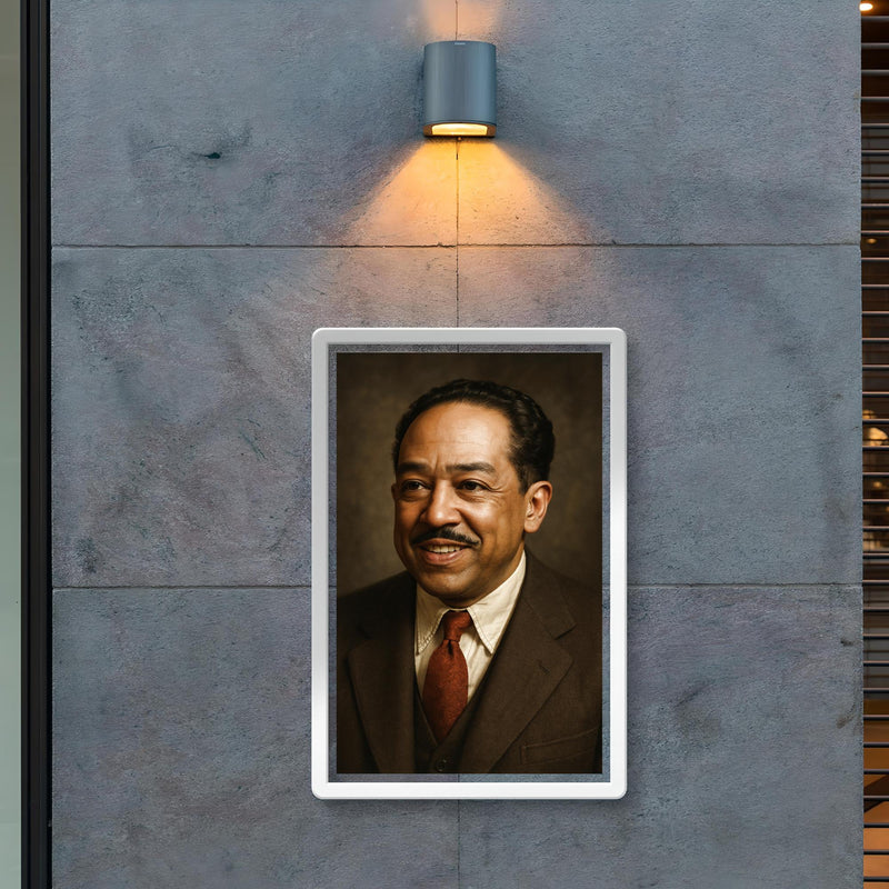 Langston Hughes portrait poster 2