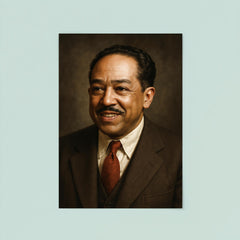 Langston Hughes portrait poster 8