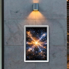Laniakea supercluster map as luminous cosmic web poster 2