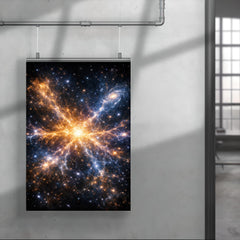 Laniakea supercluster map as luminous cosmic web poster 4