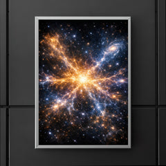 Laniakea supercluster map as luminous cosmic web poster 5