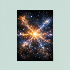 Laniakea supercluster map as luminous cosmic web poster 8