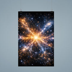 Laniakea supercluster map as luminous cosmic web poster 9
