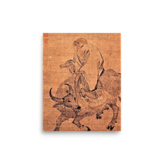 Lao Tzu poster on a plain backdrop in size 8"x10".