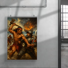 Lapu Lapu resisting Magellan scene poster 4