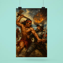 Lapu Lapu resisting Magellan scene poster 6
