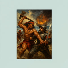 Lapu Lapu resisting Magellan scene poster 8