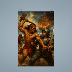 Lapu Lapu resisting Magellan scene poster 9