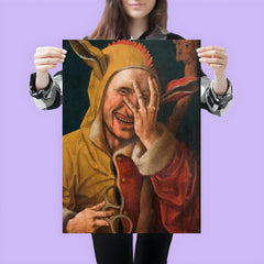 Laughing Fool by Jacob Cornelisz van Oostsanenl, 1500 poster 3