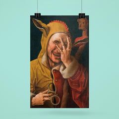 Laughing Fool by Jacob Cornelisz van Oostsanenl, 1500 poster 6