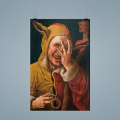 Laughing Fool by Jacob Cornelisz van Oostsanenl, 1500 poster 9