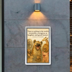 laughter and good humor quote charles dickens poster 2