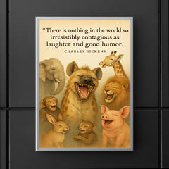 laughter and good humor quote charles dickens poster 5