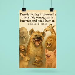 laughter and good humor quote charles dickens poster 6