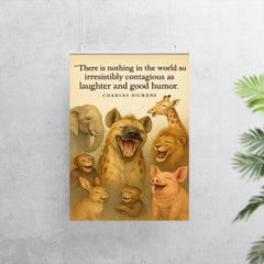 laughter and good humor quote charles dickens poster 7