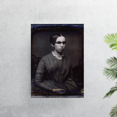 Laura Bridgman, the First Deaf-Blind American Child Educated in English, circa 1845 poster 7