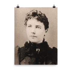Laura Ingalls Wilder poster on a plain backdrop in size 8"x10".