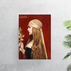 Lauretta by Jules Joseph Lefebvre, 1879 poster 7