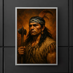Lautaro Mapuche war leader portrait poster 5