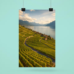 Lavaux Vineyard Terraces Switzerland poster 6