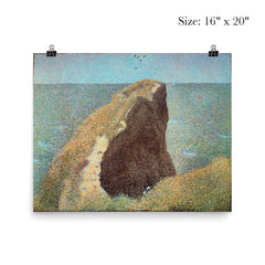 Le Bec du Hoc Grandcamp by Georges Seurat poster 2