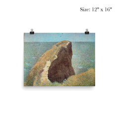 Le Bec du Hoc Grandcamp by Georges Seurat poster 3