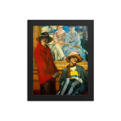 Le Manet by Georges Antoine van Zevenberghen, 1922 framed print on a plain backdrop in size 8"x10".