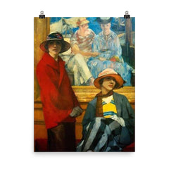 Le Manet by Georges Antoine van Zevenberghen, 1922 poster on a plain backdrop in size 8"x10".