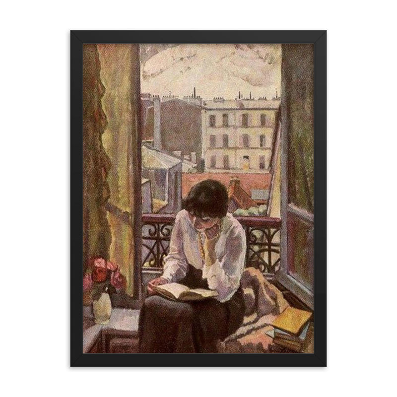 Lecturer by Eugen Spiro, 1921 framed print on a plain backdrop in size 18