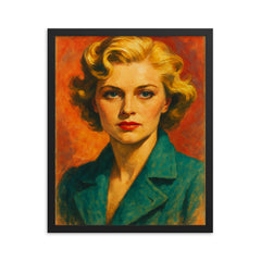 Lee Miller framed print on a plain backdrop in size 16"x20".
