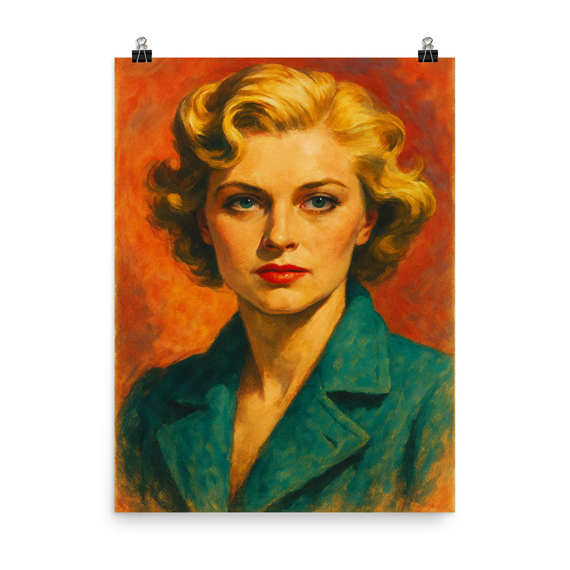 Lee Miller poster on a plain backdrop in size 8