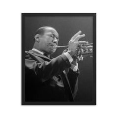 Lee Morgan framed print on a plain backdrop in size 16"x20".