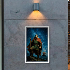 Leif Erikson beneath North Atlantic stars poster 2